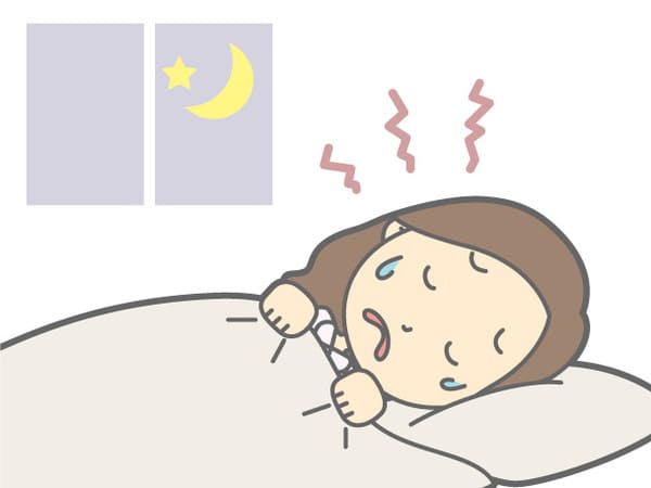 不眠のイラスト