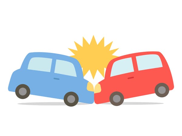 交通事故のイラスト