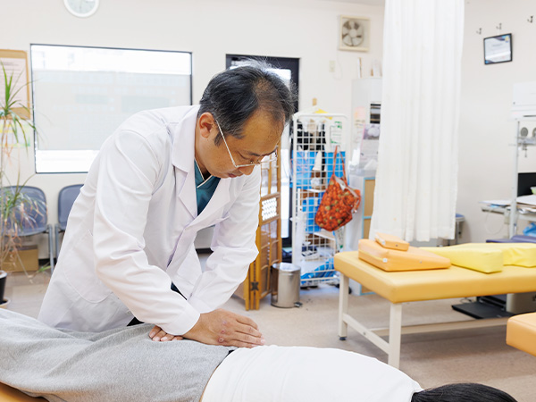 腰の施術の写真